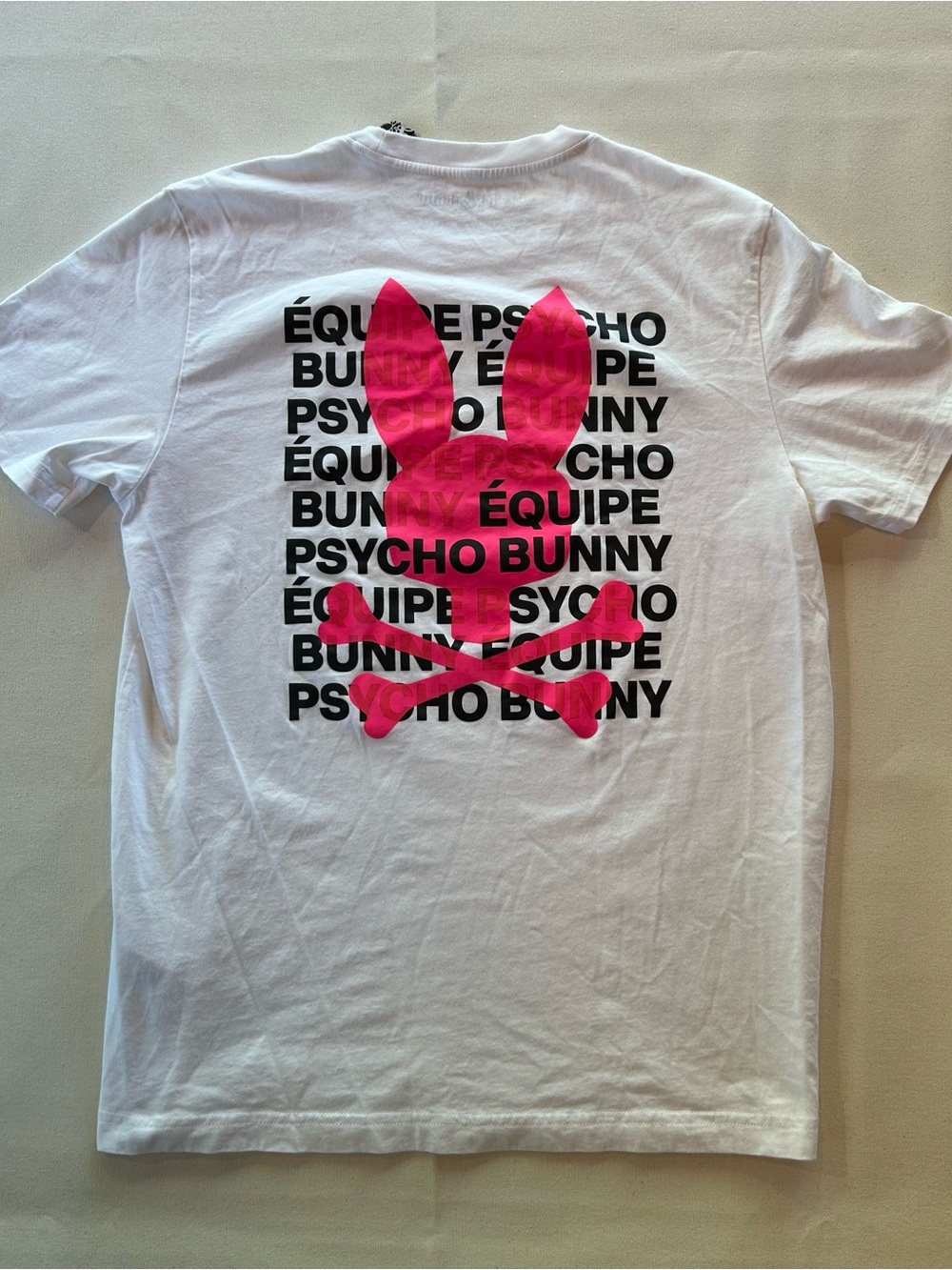 Rare Psycho Bunny Men's Équipe Promo White Pima Cotton T-Shirt 5 M